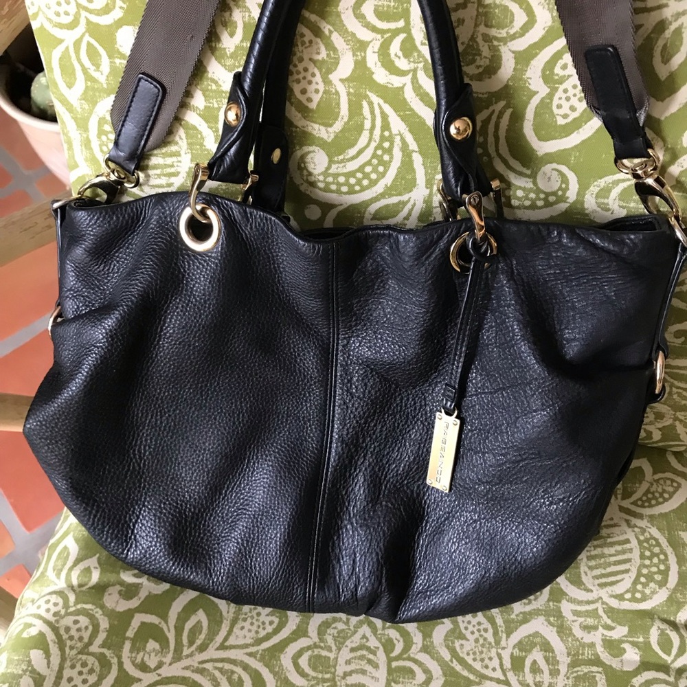 Rabeanco black leather (real) handbag